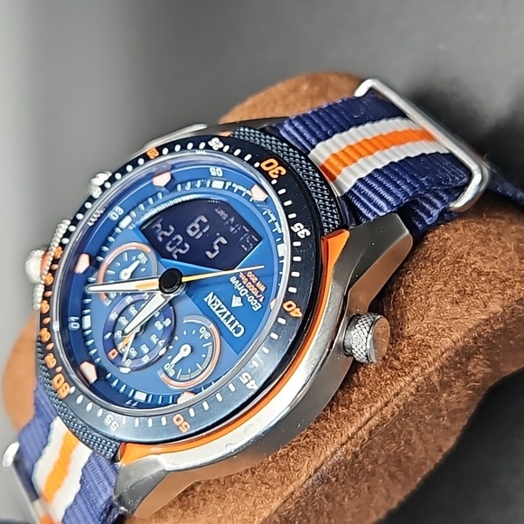 Citizen Promaster SST Ana-Digi Eco Drive Solar Watch Chronograph JW0139-05L - Picture 1 of 1